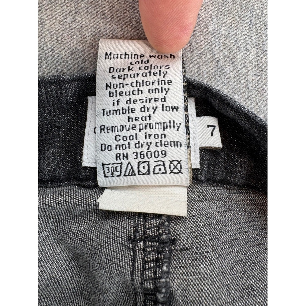 Calvin Klein Jeans Women's Size 7 Dark Gray Wash High Rise‎ Straight Leg Denim - Picture 5 of 10